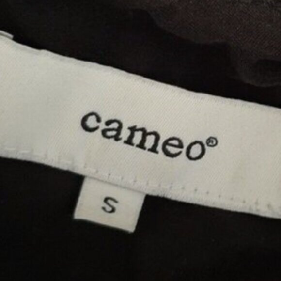 CAMEO / Modern 3D Animal Pattern Mini Sleeveless Shift Dress Black Sz S - Picture 11 of 11